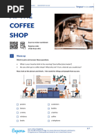 Coffee Shop Vocabulary and Dialogue Practice | PDF | Drink | Coffeehouse