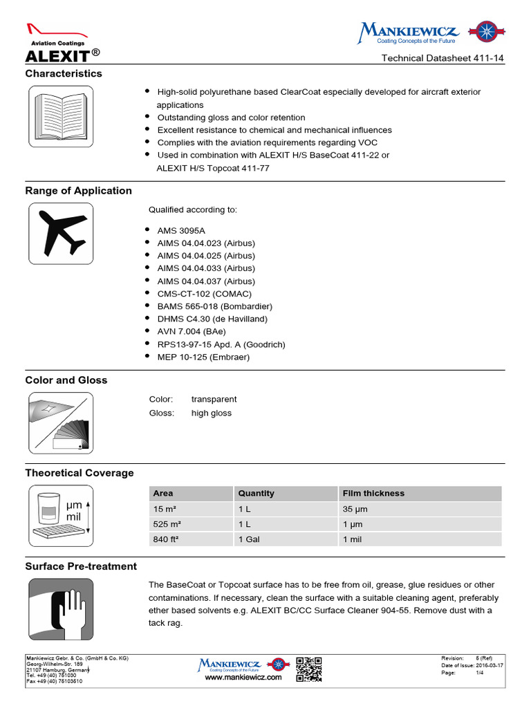 Barniz Uv Alexit Clearcoat 41114mnck | PDF | Materials | Industrial ...
