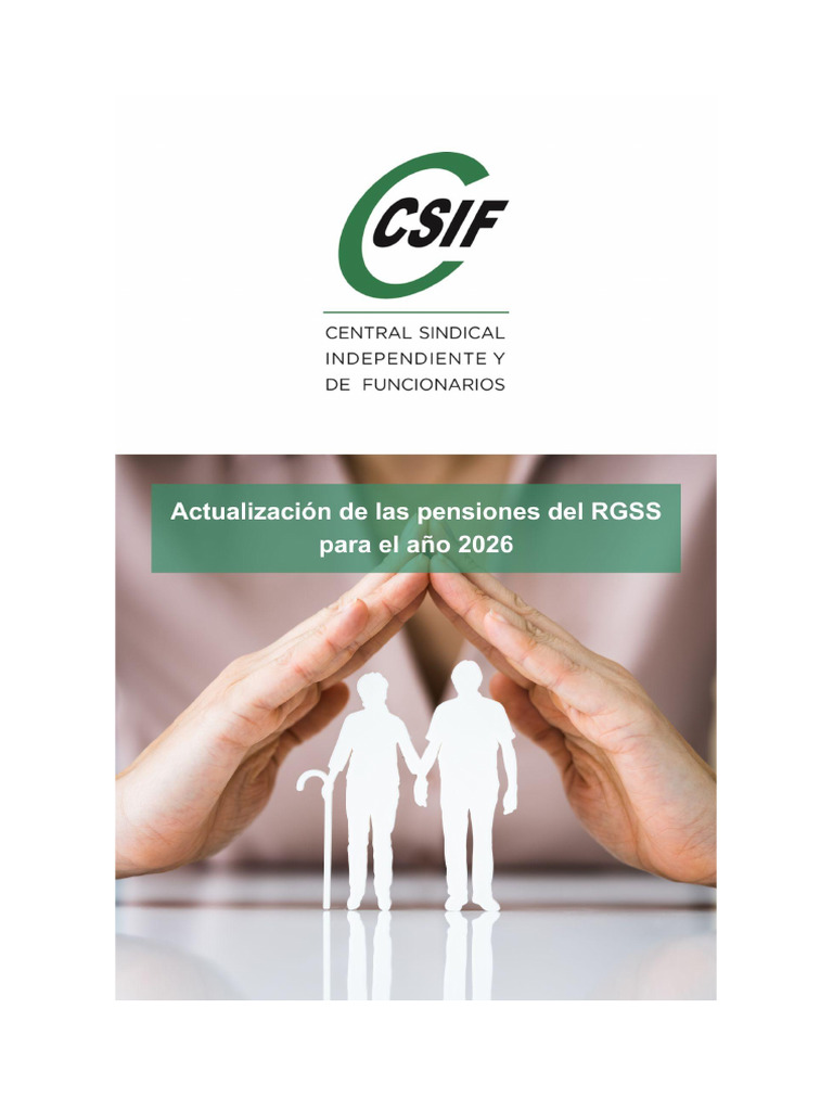 20260107 Csif Te Informa Sobre Pensiones Del Rgss 2026 1767951897 | PDF ...