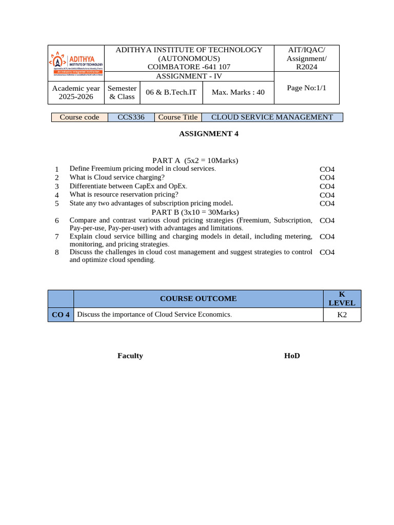 Assignment 4 CSM | PDF