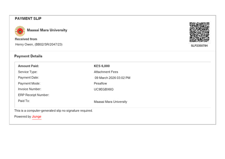 Payment Slip PDF | PDF
