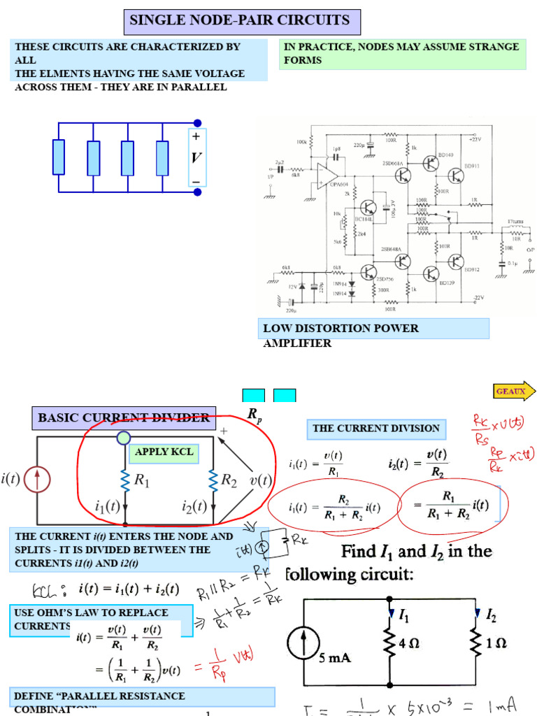 Ch 2.4 Single Node Pair | PDF | Analog Circuits | Electronic Circuits
