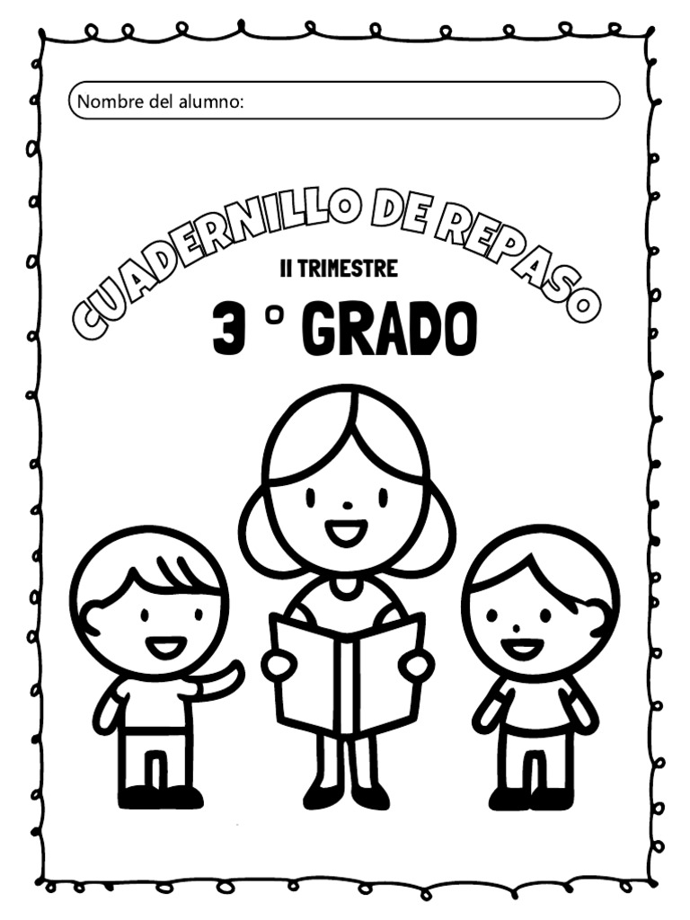 Cuadernillo de Repaso II Trimestre 3 Grado Primaria | PDF