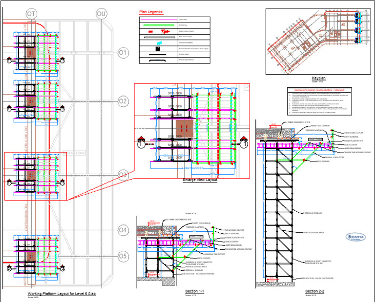 Working Platform Layout for Level 6 Slab | PDF