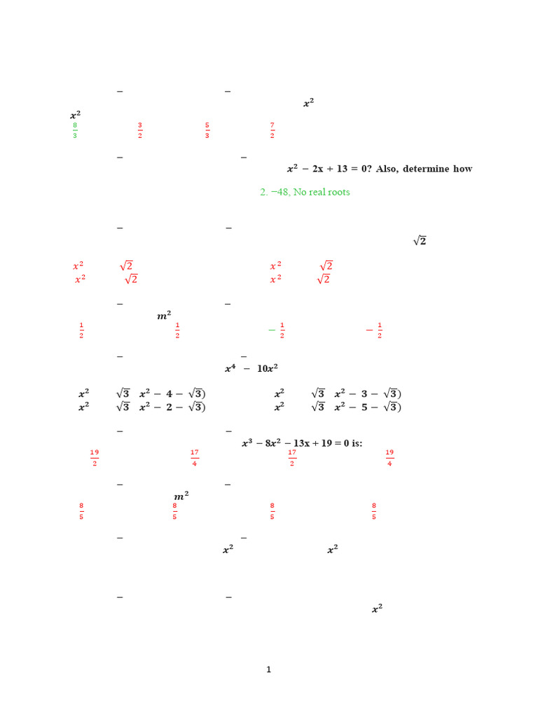 Rrb Ntpc Maths Quadratic Equation (2) | PDF | Speed | Equations