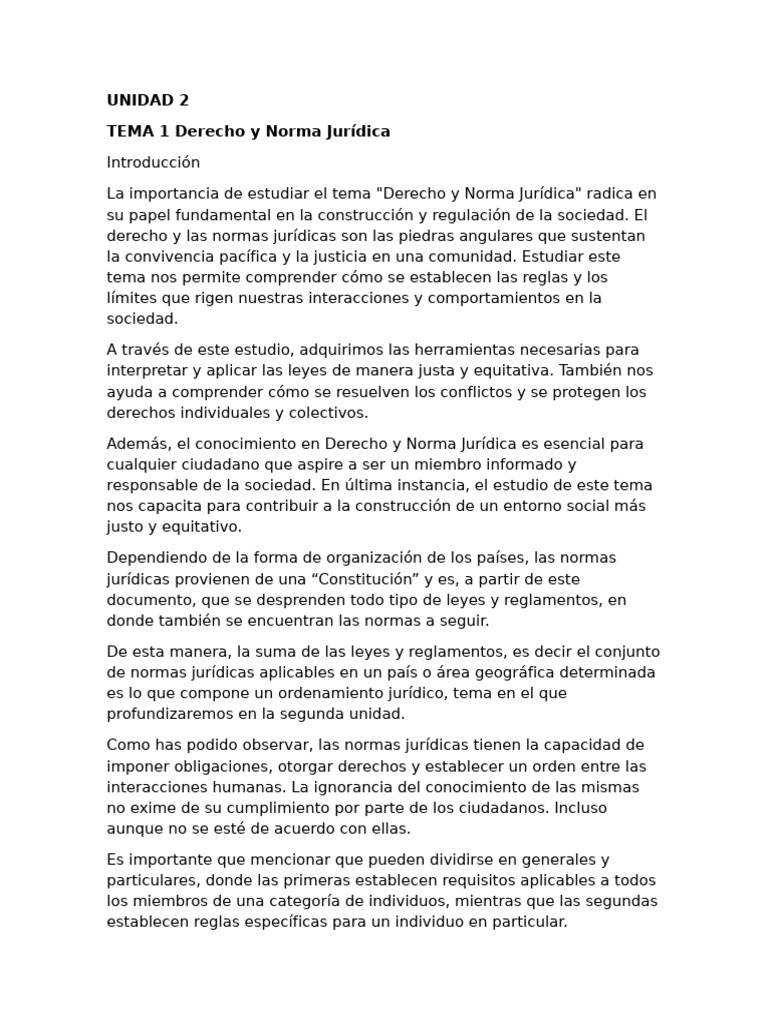 UNIDAD 2 | PDF | Justicia | Crimen y violencia