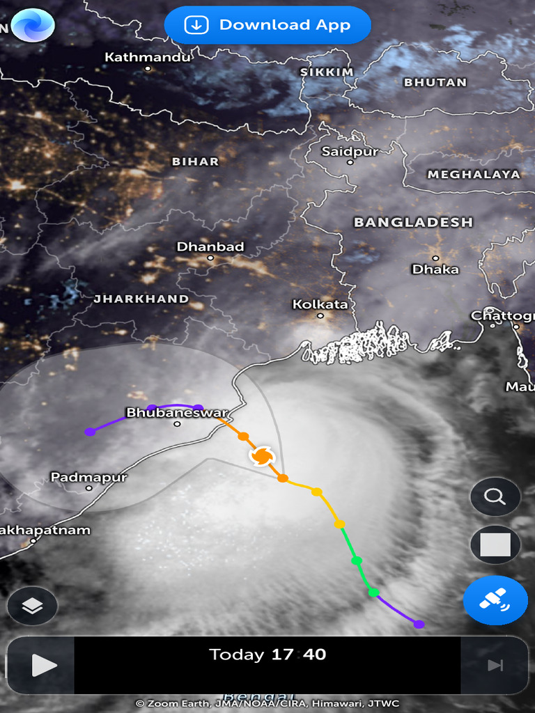 Cyclonic Storm Dana LIVE Tracker, Updates & Forecast Zoom Earth | PDF