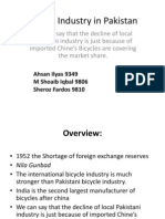 Bicycle Industry in Pakistan