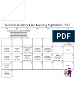 September Dance Calendar
