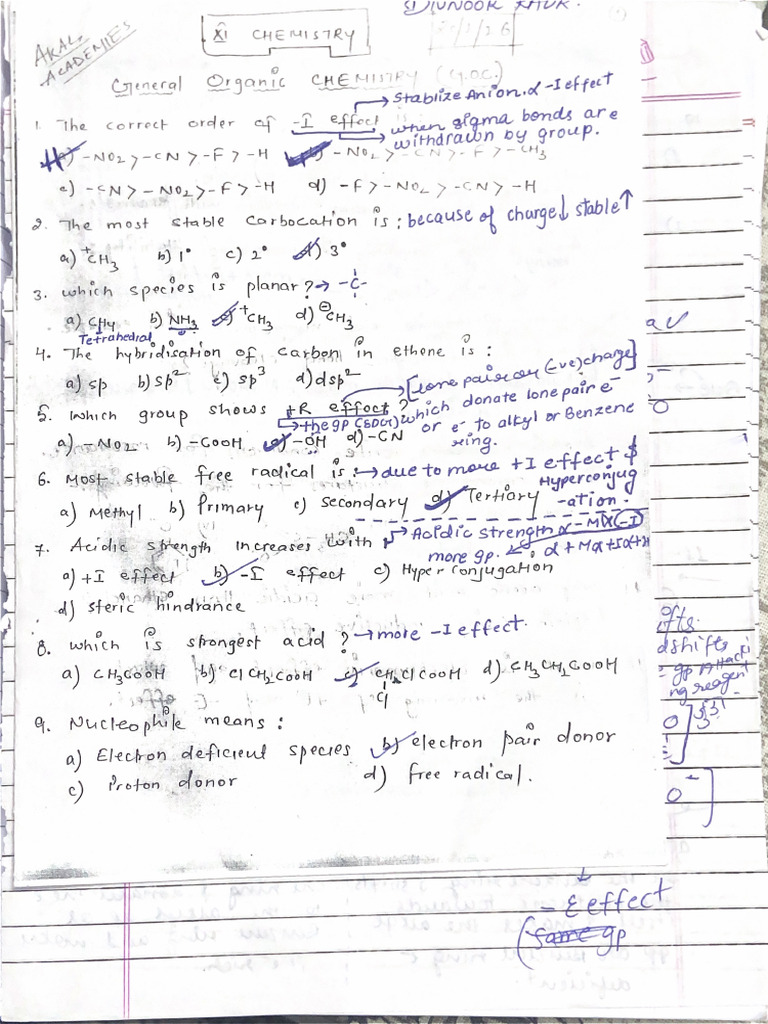 GOC worksheet with explanation | PDF