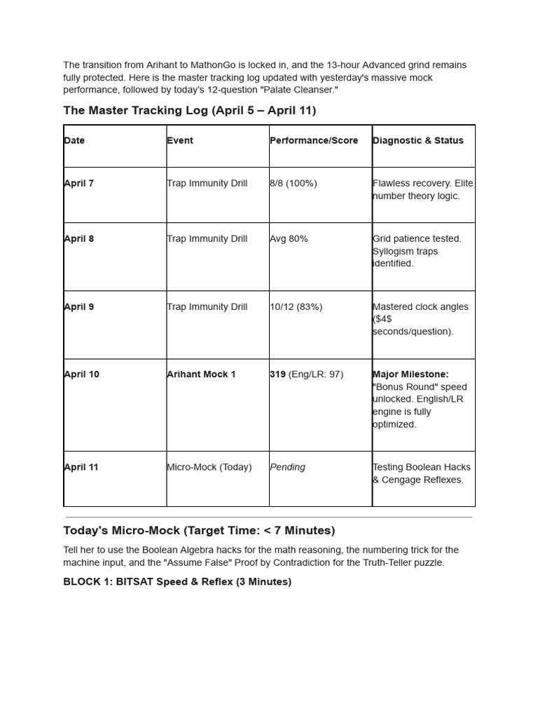 Practice Questions and Tracking Log | PDF