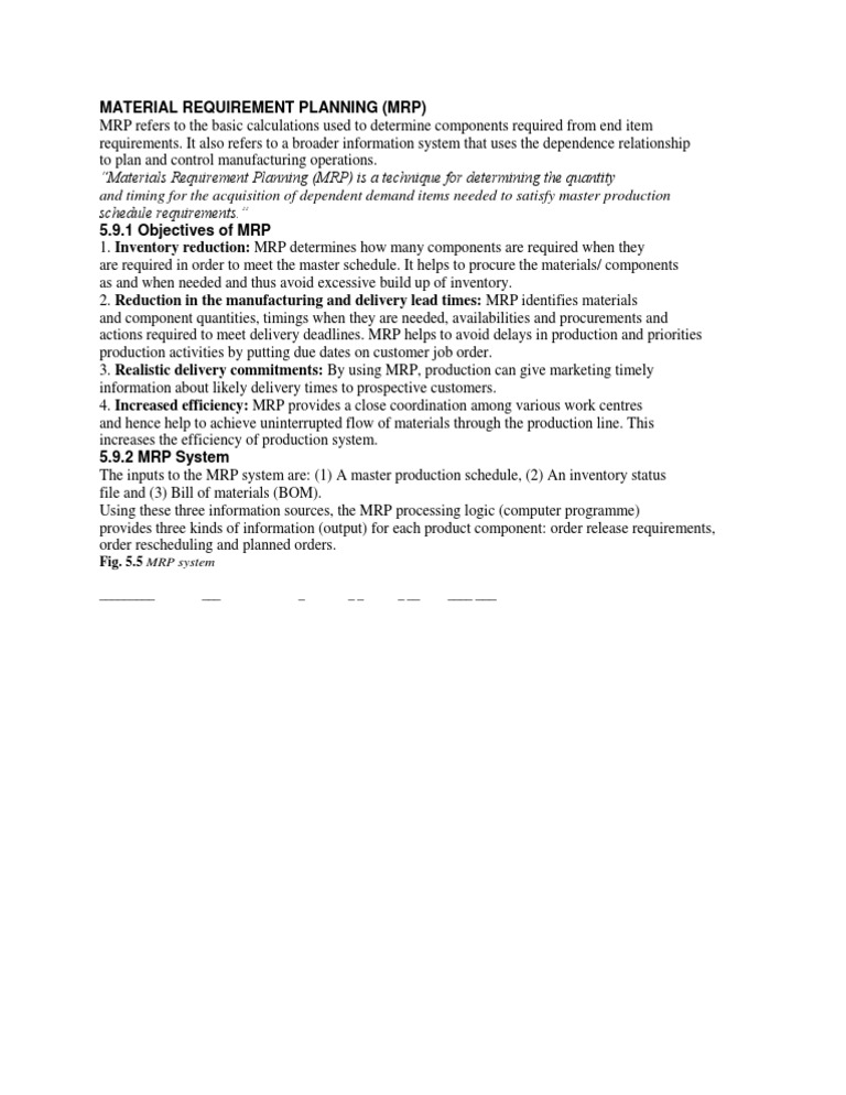 MRP Material | PDF | Computers