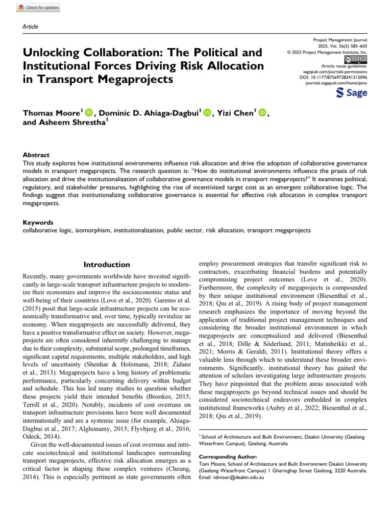 Moore Et Al 2025 Unlocking Collaboration the Political and ...
