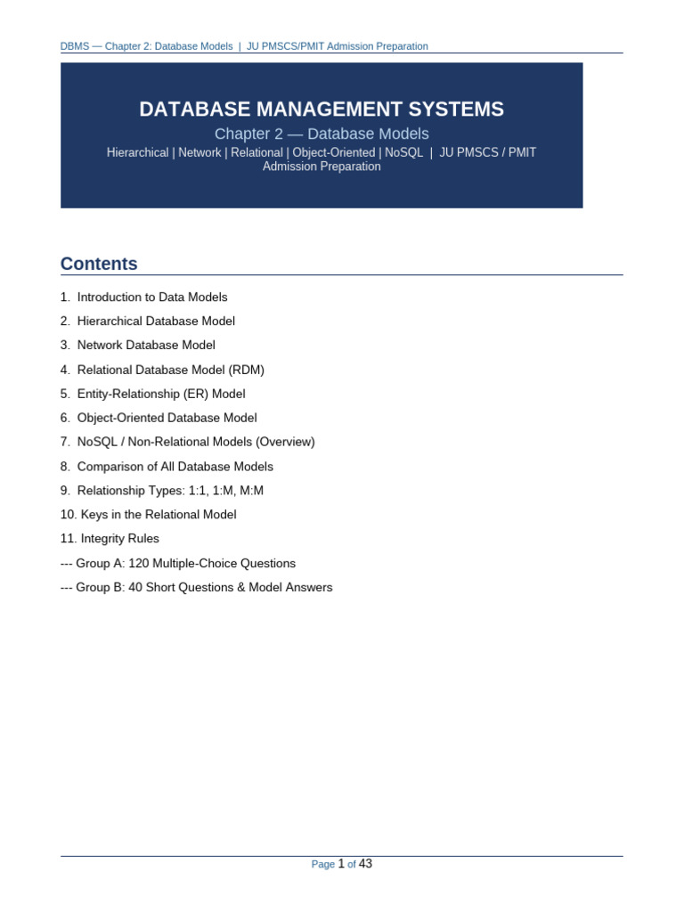 DB_Models | PDF | Databases | Relational Model