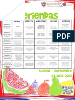 Meriendas y Almuerzos AGOSTO-SEPTIEMBRE 2012