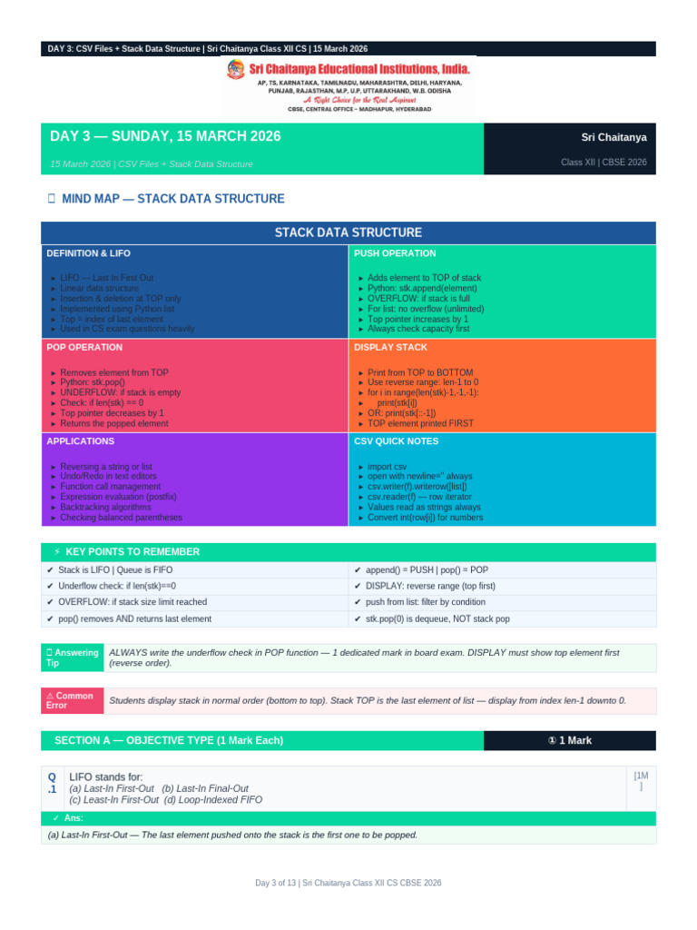 Day03 CSV Stack | PDF