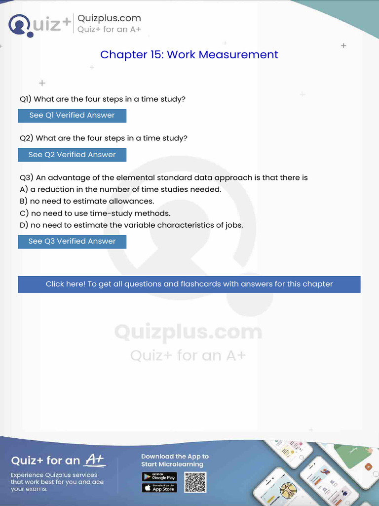 What Are the Four Steps in a Time Study | PDF | Forecasting | Inventory