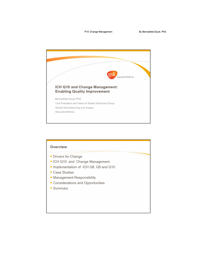 FDA GSK Presentation | PDF | Risk Management | Innovation