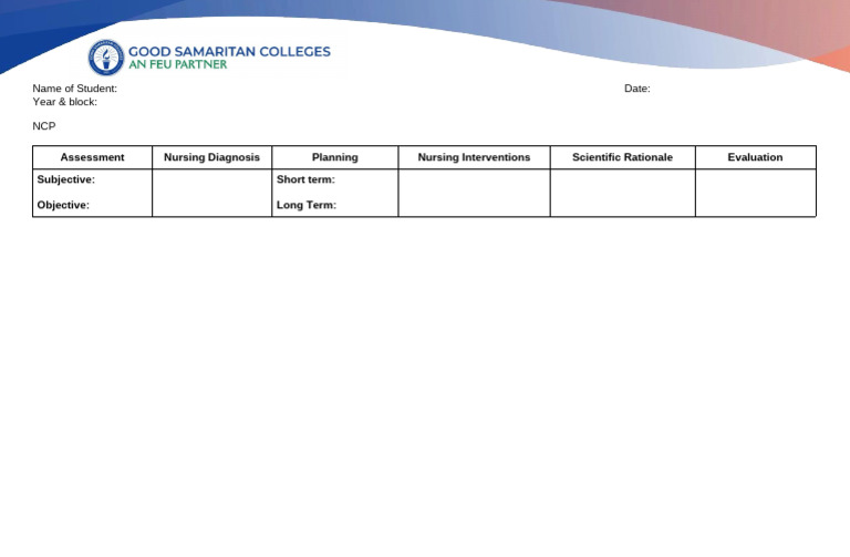 NCP Format | PDF