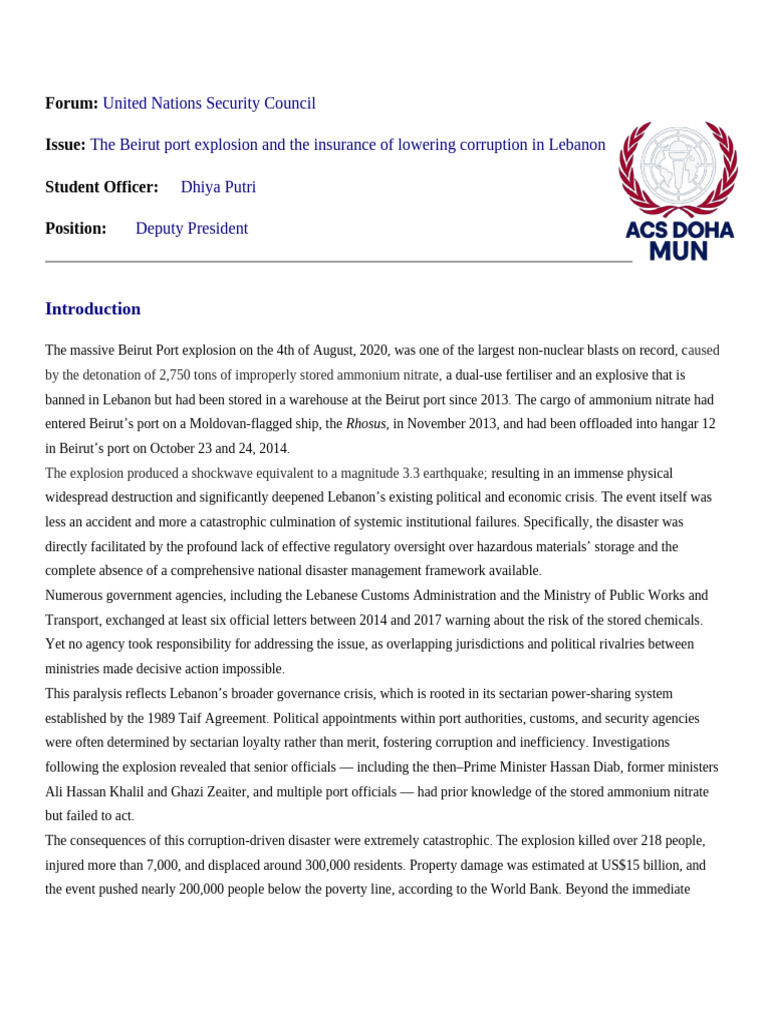 UNSC Issue 2 | PDF | Lebanon