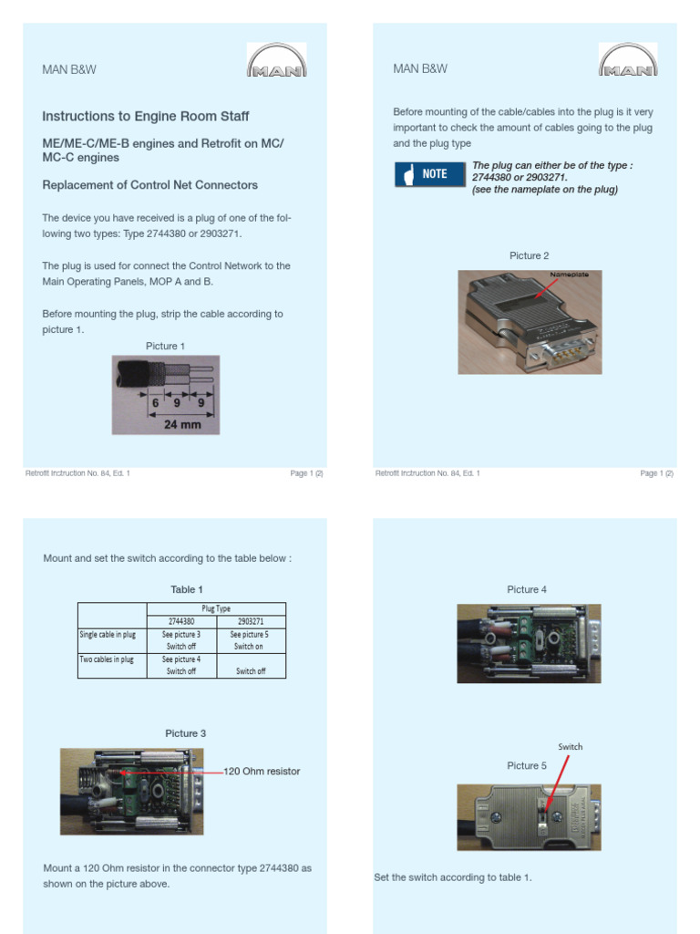 Network Adaptor Replacement Procedure ME-B | PDF | Electrical ...