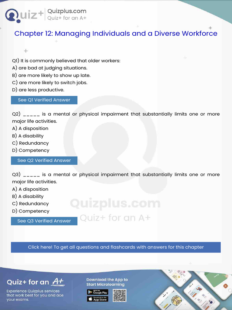 It is Commonly Believed That Older Workers | PDF | Motivation ...