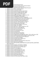 SQL Server Difference Between Questions List-1