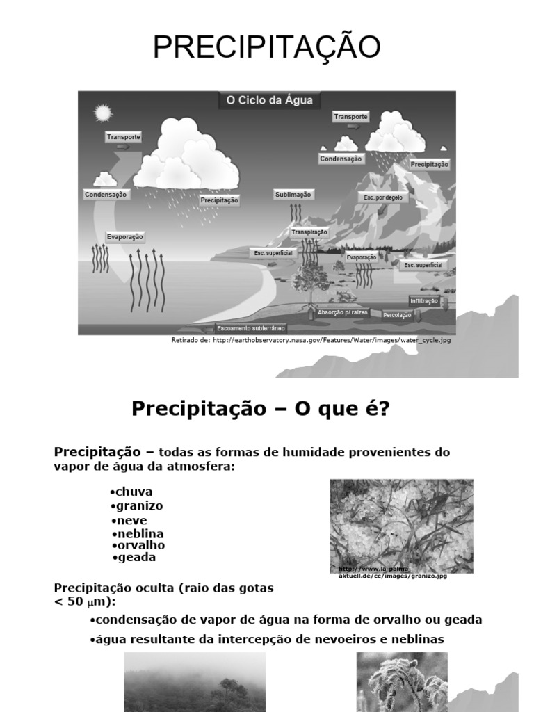 Ciclo Da Água 2 - Precipitação 2019 | PDF | Ciclo da água | Variação