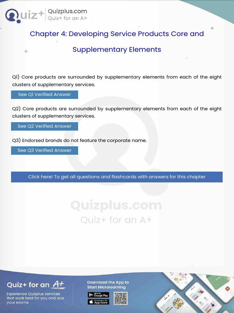 Core Products Are Surrounded by Supplementary Elements From Each of the ...