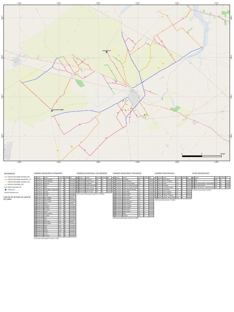 Mapa Caminos Rurales a2 | PDF