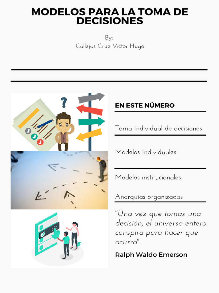 Modelos Para La Toma de Decisiones Corregido | PDF | Toma de decisiones ...