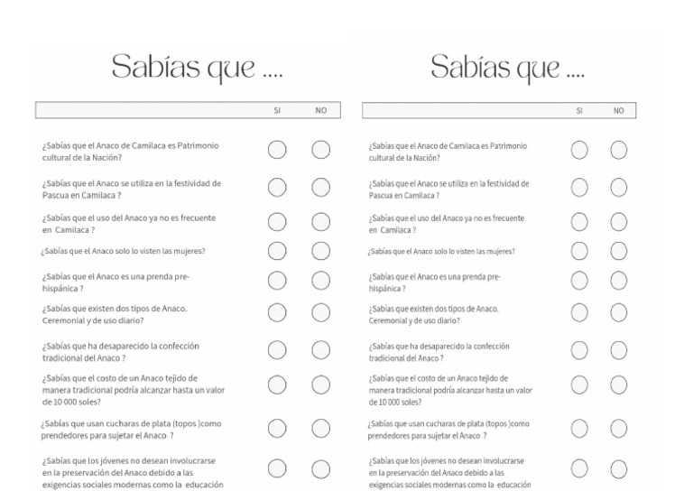 Encuesta Previa | PDF