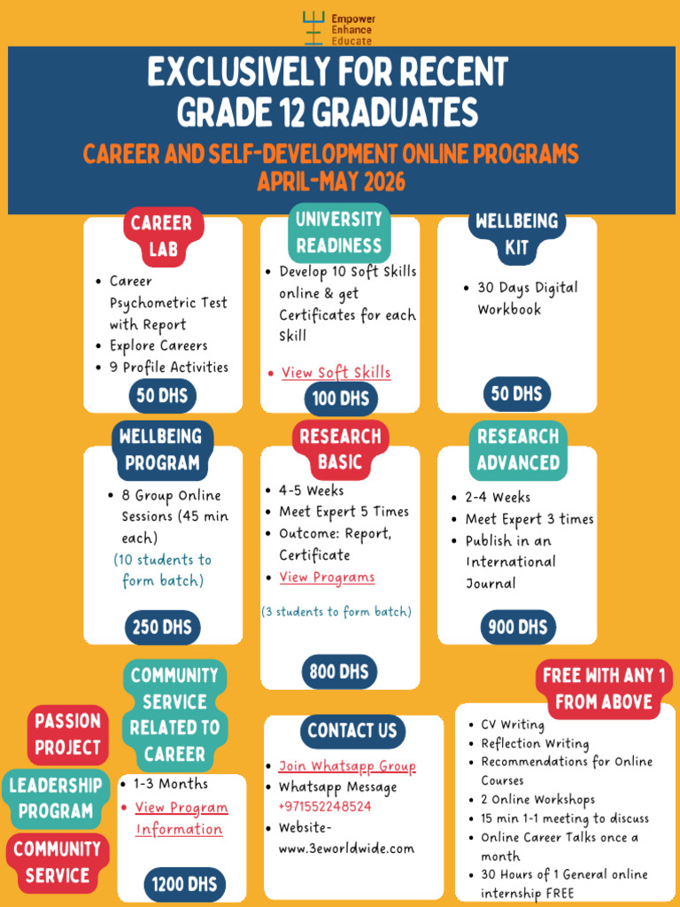 April-May Online Programs 2026 | PDF