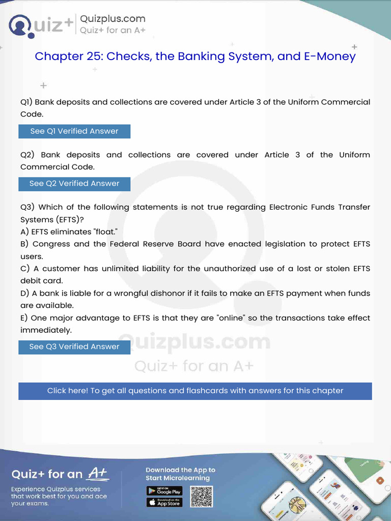 Bank Deposits and Collections Are Covered Under Article 3 of the ...