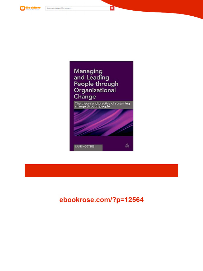 Managing and Leading People Through Organizational Change sample | PDF ...