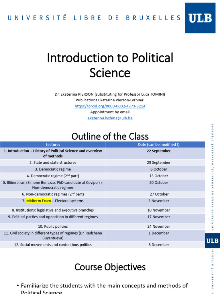 Lecture 1. Intro and Brief History of Pol Sci | PDF | Quantitative ...