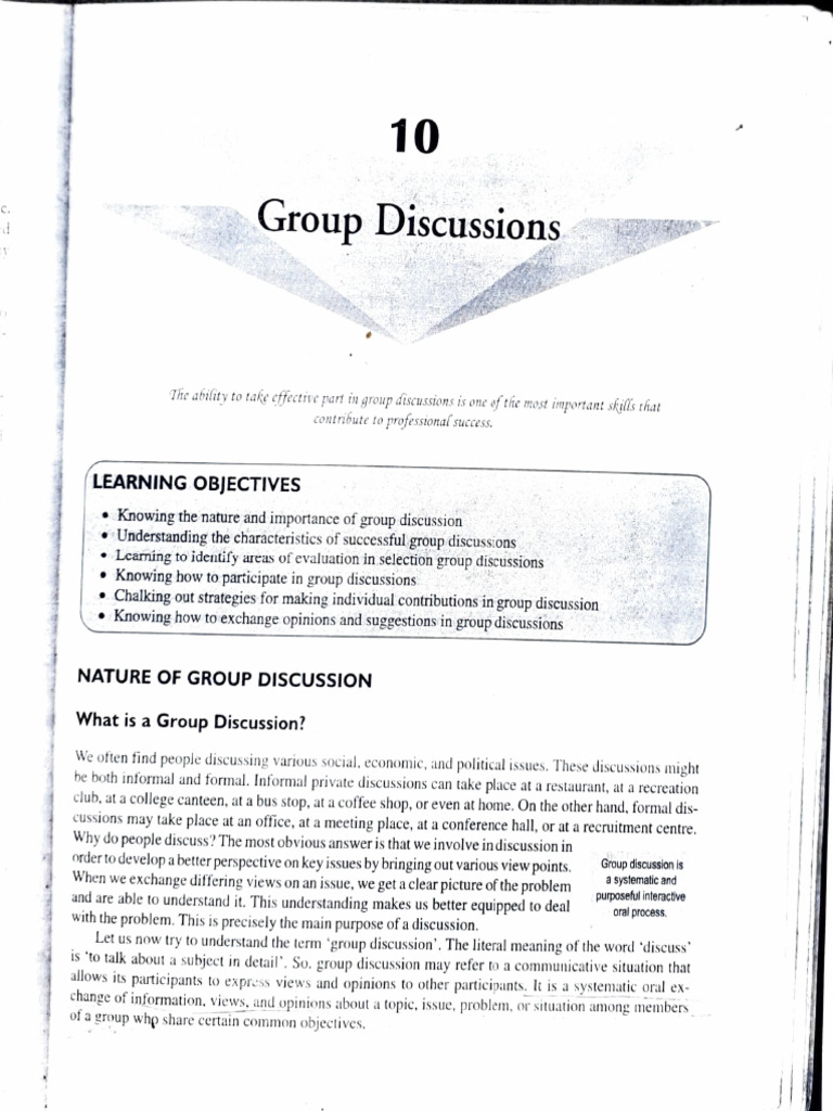 Group Discussion | PDF