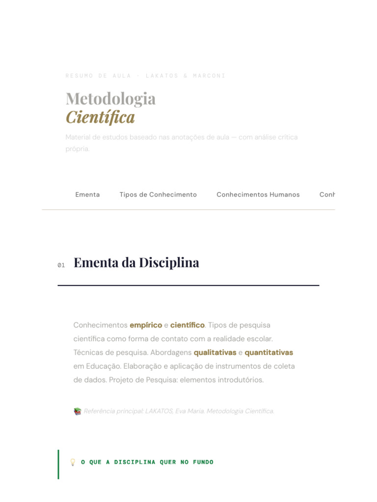 Metodologia Cientifica | PDF | Método científico | Science