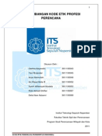 Perkembangan Kode Etik Profesi Perencana