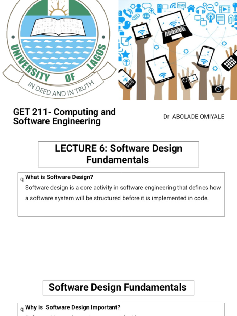GET 211- Computing and Software Engineering (Lectures 6 -8 )_Phoenix | PDF