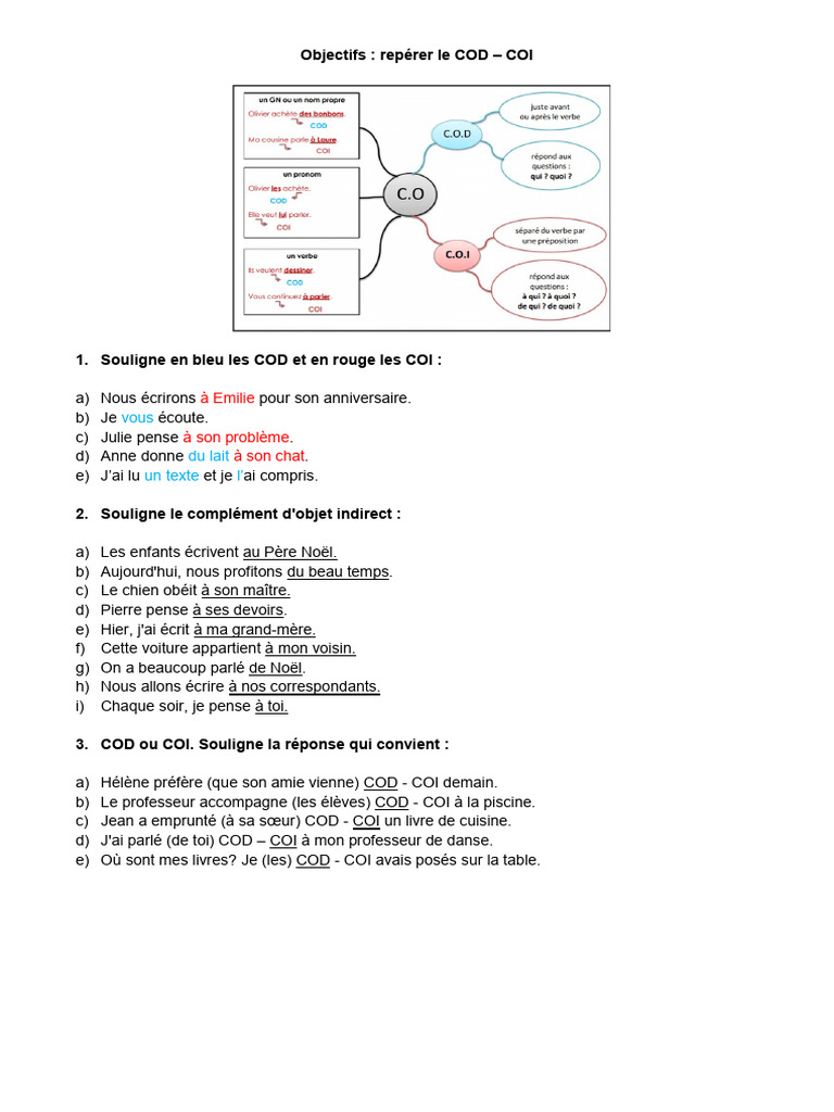 Correction Exercices Cod Coi | PDF