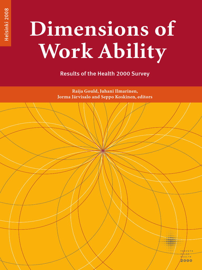 Dimensions of Work Ability | PDF | Disability | Well Being