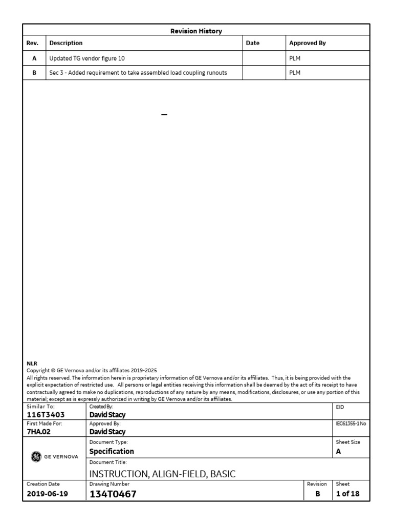 7HA.02 - H65 Field Alignment With Solid Load Coupling: Instruction ...