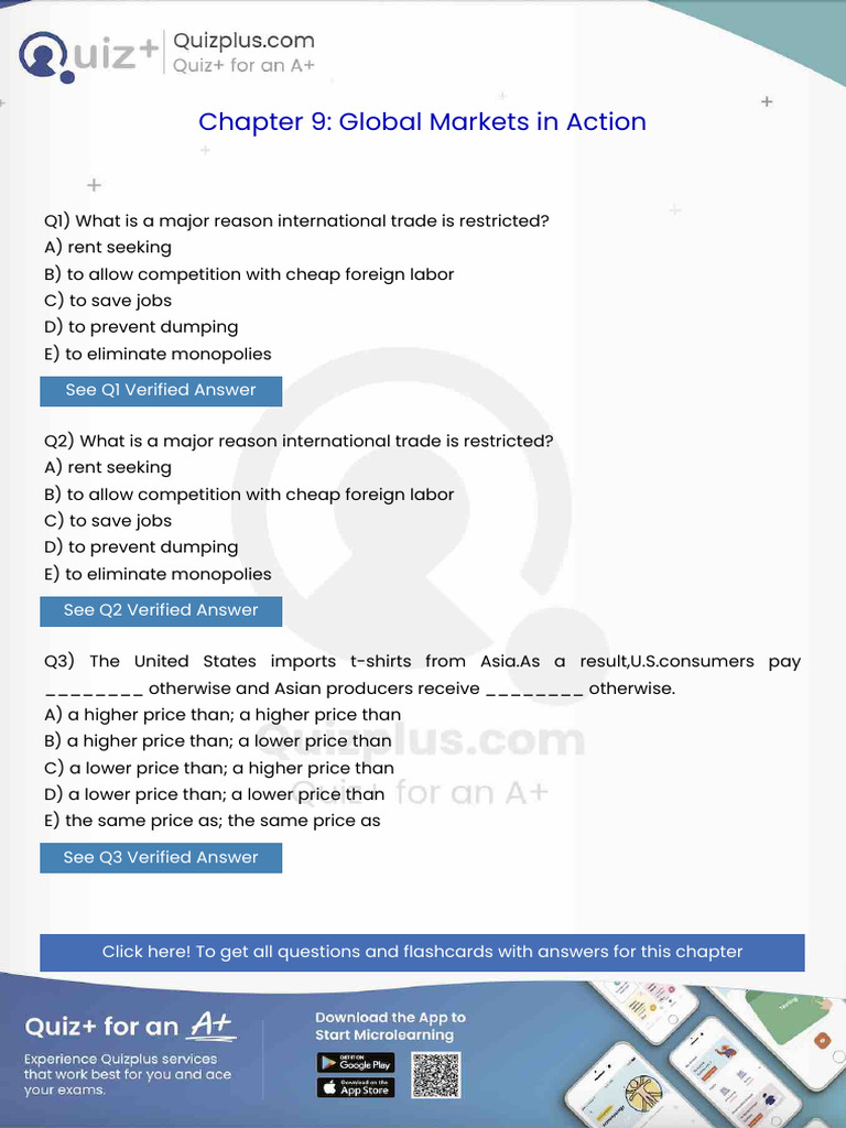 What is a Major Reason International Trade is Restricted | PDF ...
