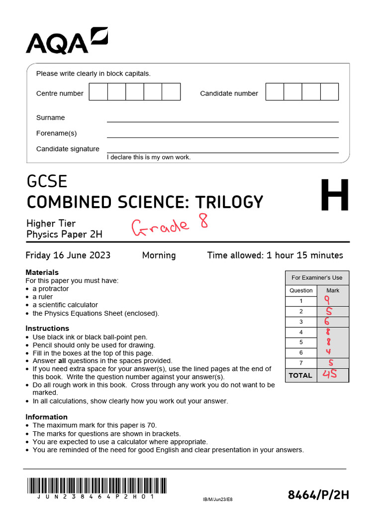 june 23 physics p2 | PDF | Waves | Frequency