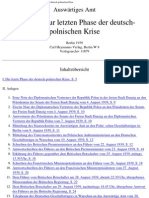 Auswaertiges Amt - Weissbuch - Urkunden Zur Letzten Phase Der Deutsch-Polnischen Krise (1939, 44 S., Text)