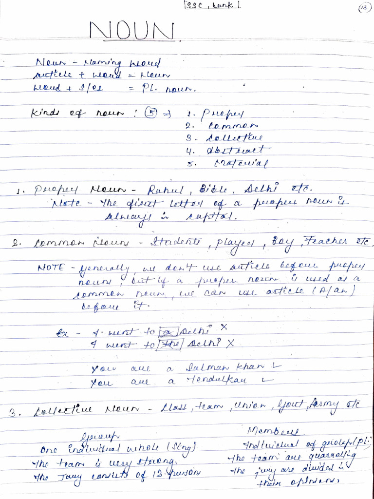 English Chapter 1 Noun | PDF