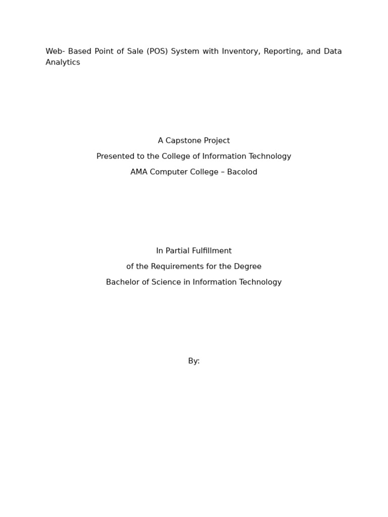 Capstone With References | PDF