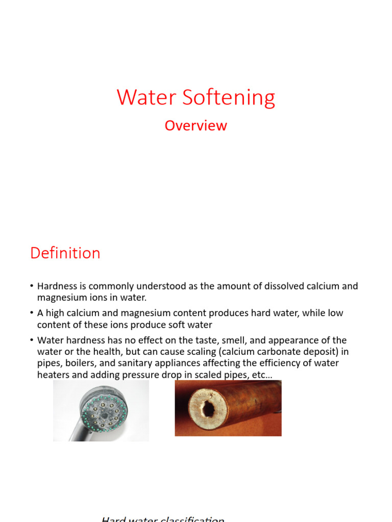 Lecture+6+-+Water+Softening | PDF | Ion Exchange | Chemical Substances