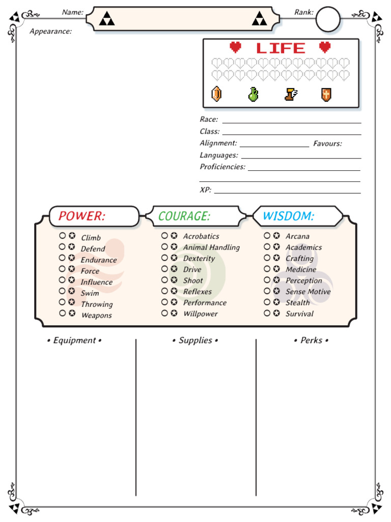 Character Sheet PDF | PDF